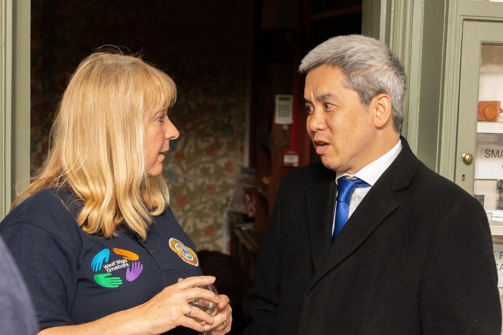 Sally with David Warren from Timbanking UK