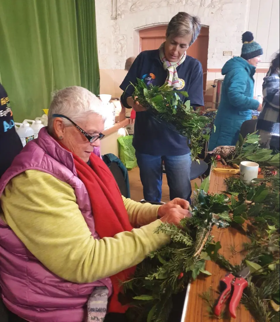 Christmas wreath workshop