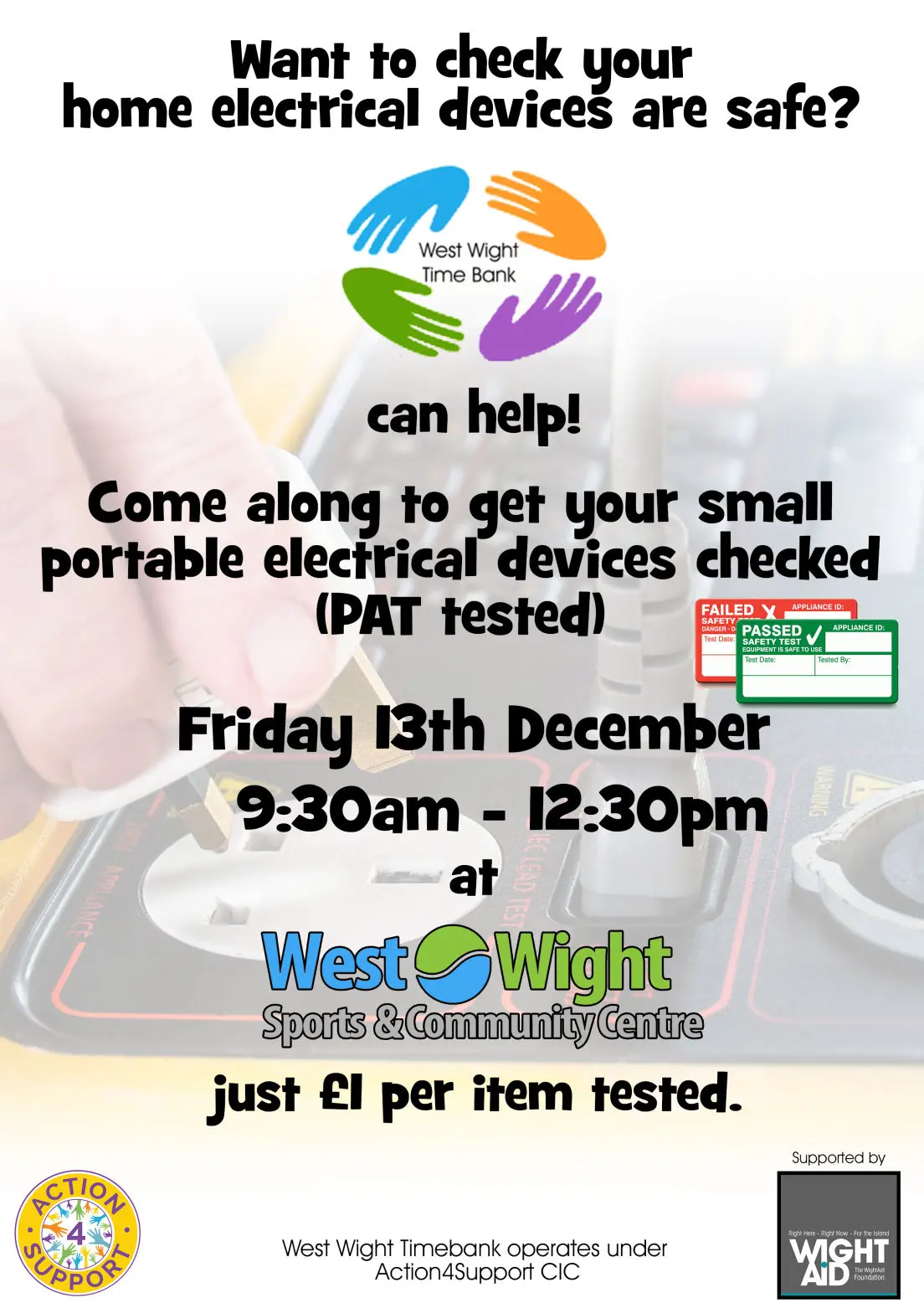 PAT testing poster
