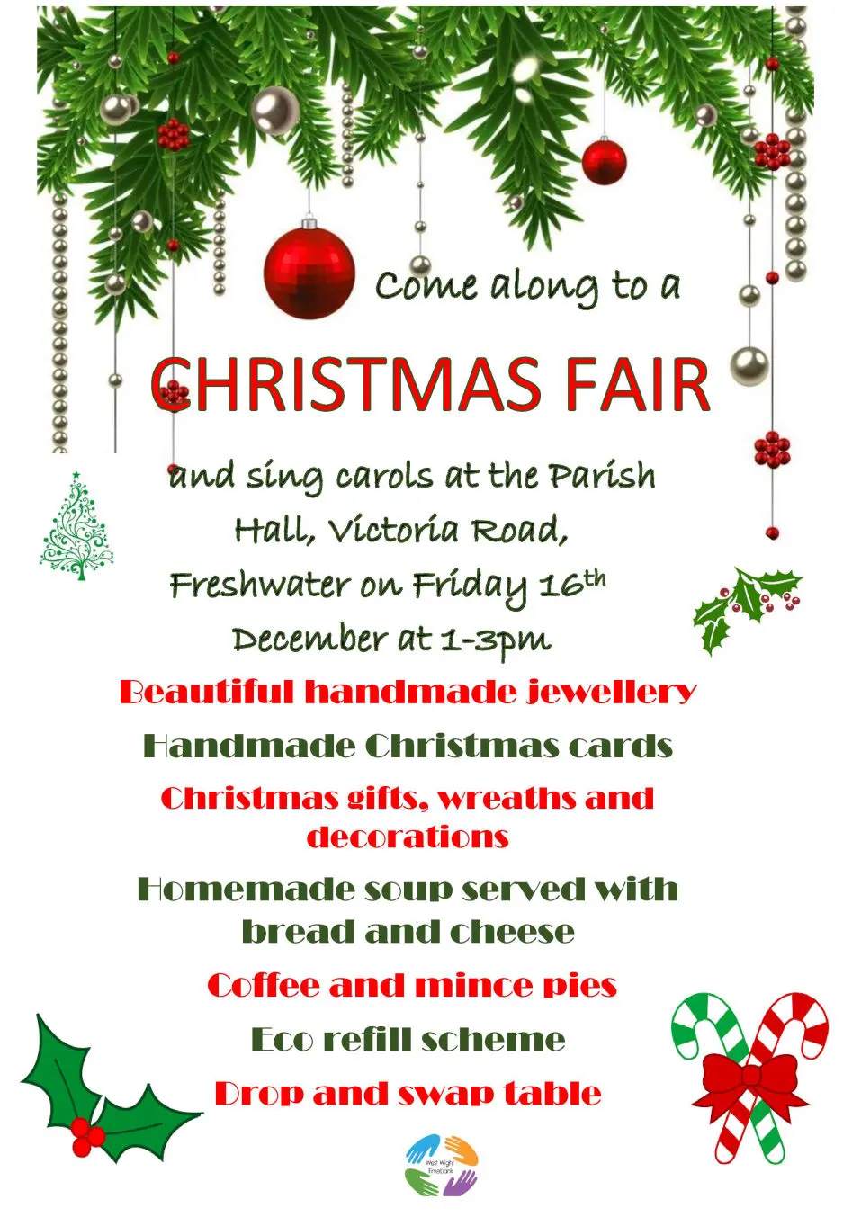 Timebank Christmas Market 2022 poster